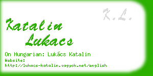 katalin lukacs business card